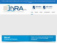 Tablet Screenshot of idra-srl.com